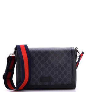 Gucci Web Strap Flap Messenger Bag Gg #258258G16B